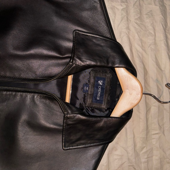 Men’s Daniel Cremieux (Dillard’s ) black lamb leather jacket - Picture 3 of 8